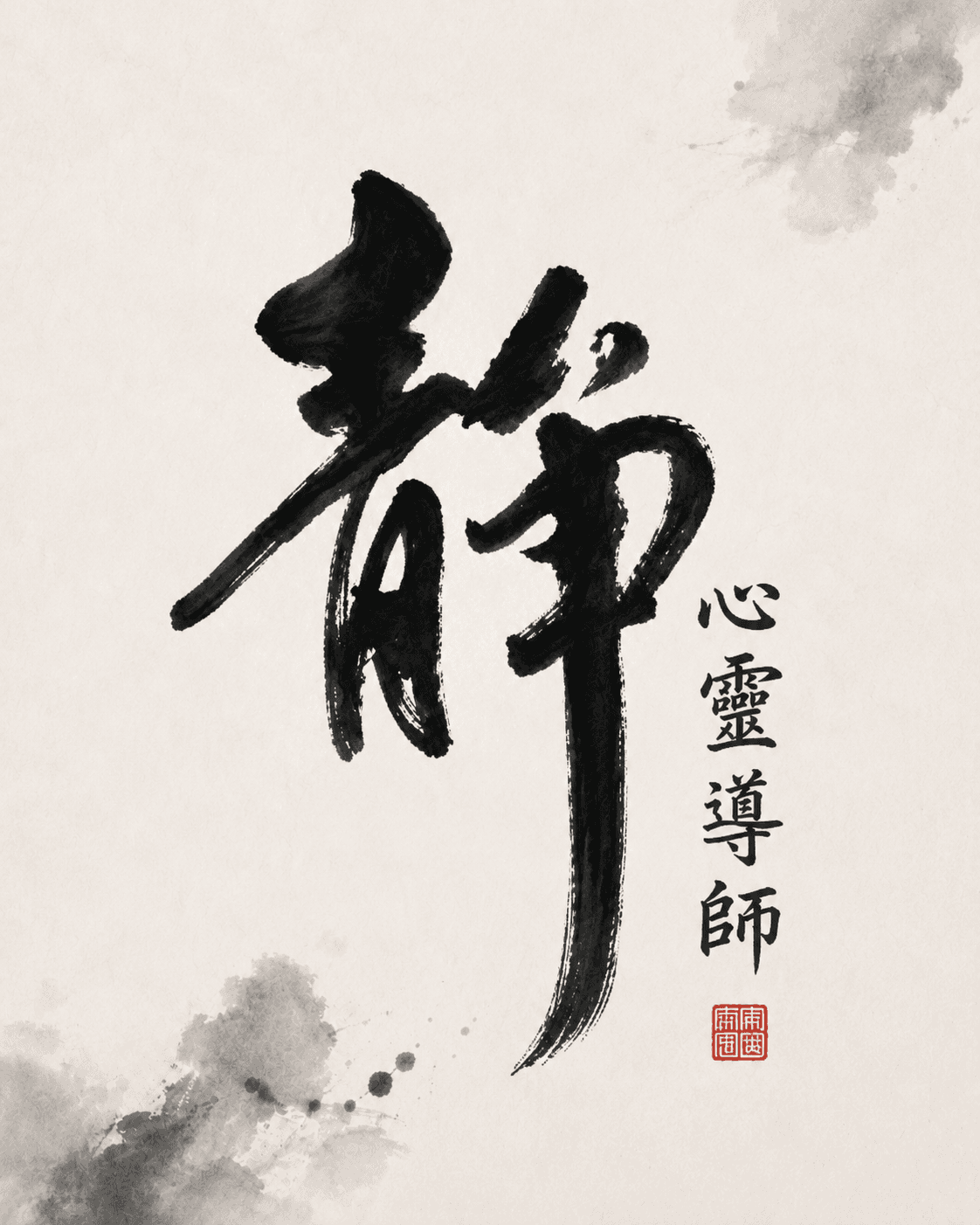 Chinese calligraphy artwork for Xin Ling Dao Shi